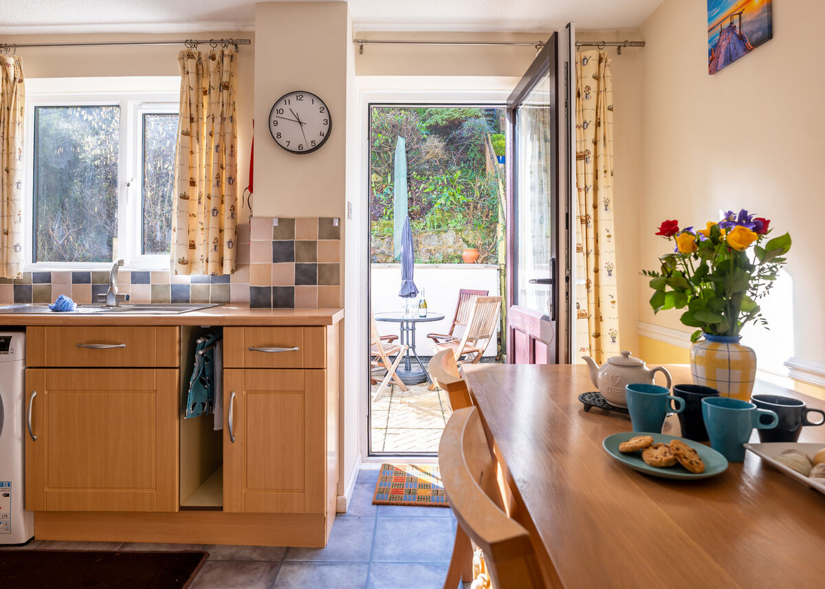 Kitchen through to garden