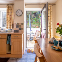 Kitchen through to garden